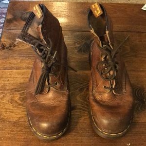 Dr. Martens brown above ankle boot